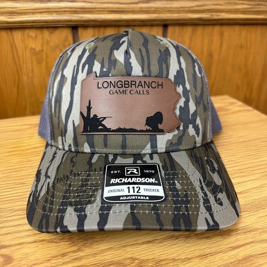 Longbranch Game Calls Pennsylvania Turkey Hunter Leather Patch Hat
